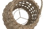 DKD Home Decor Portavelas Seagrass Cristal Natural 25x25x50