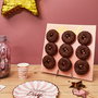 Party Time Mural-Presentador 9 Donuts Ideal para Fiestas y Cumpleaños 34x34 cm