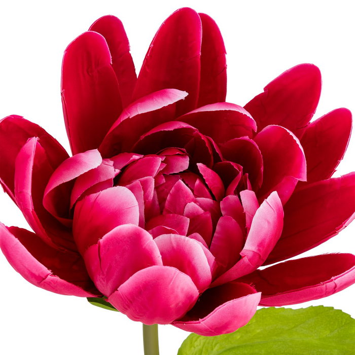 Flor Loto Fucsia Artificial Decoración 32 X 32 X 100 cm (Set de 2)