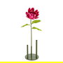 Flor Loto Fucsia Artificial Decoración 32 X 32 X 100 cm (Set de 2)