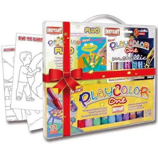 Instant maletín de regalo one témperas sólidas basic/fluo/metallic + 3 posters c/surtidos Instant maletín de regalo one témperas sólidas basic/fluo/metallic + 3 posters c/surtidos