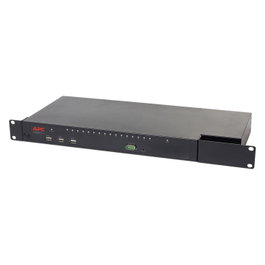 APC KVM1116R KVM Switch de 16 Puertos, 1U, Negro