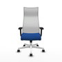 PIQUERAS Y CRESPO Sillón Albacete con Mecanismo Sincro, Azul y Blanco