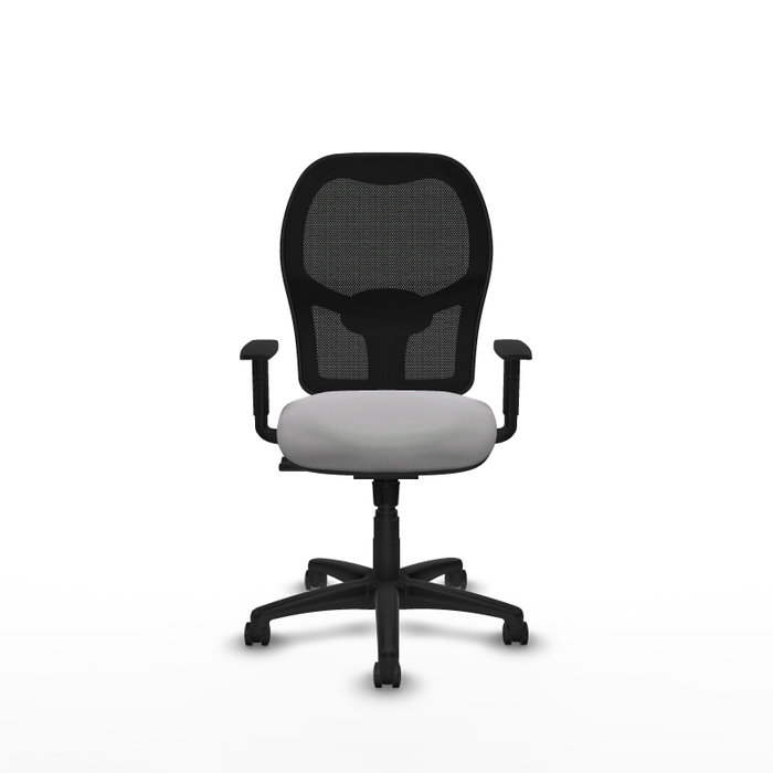 PIQUERAS Y CRESPO Silla de oficina Alocén Gris claro/Negro con mecanismo Sincro