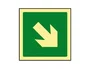 Syssa Señal de Vía de Evacuación PVC Fotoluminiscente Informativa 224x224 mm