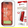 Displex Protector de Pantalla Premium Full Cover de Vidrio Templado 10H para Apple iPhone 17 y 17 Pro - Anti-golpes, Rayones y Huellas, Fácil Aplicación
