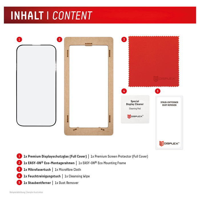 Displex Protector de Pantalla DISPLEX Premium Glas Full Cover para Apple iPhone 17 Pro / iPhone 17 - Vidrio Templado 10H Anti-huellas Transparente 0.3mm con Kit de Aplicación Displex Protector de Pantalla DISPLEX Premium Glas Full Cover para Apple iPhone 17 Pro / iPhone 17 - Vidrio Templado 10H Anti-huellas Transparente 0.3mm con Kit de Aplicación