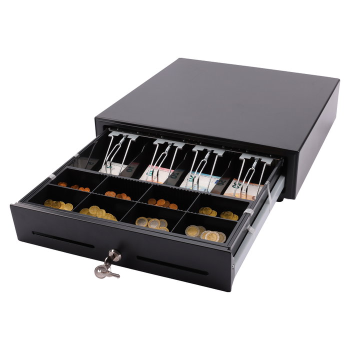 Olympia LD 410A Cajón de efectivo electrónico Negro
