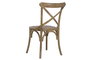 DKD Home Decor Silla Alpino Olmo y Ratan Envejecido 52.5 x 88 x 50 cm (2 Unidades)