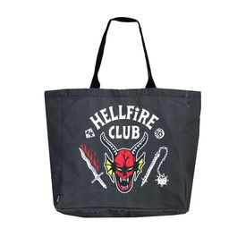 Cerdà Bolsa Shopping XL Stranger Things 48.0 x 43.0 x 17.0 cm Negro