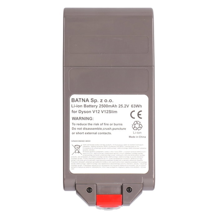 Extralink Batería para Dyson V12, 25.2V 2500mAh