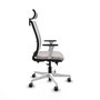 PIQUERAS Y CRESPO Silla de oficina Haches Blanco con mecanismo Sincro/Traslack