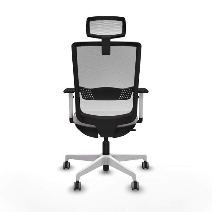 PIQUERAS Y CRESPO Silla de oficina Haches Blanco con mecanismo Sincro/Traslack