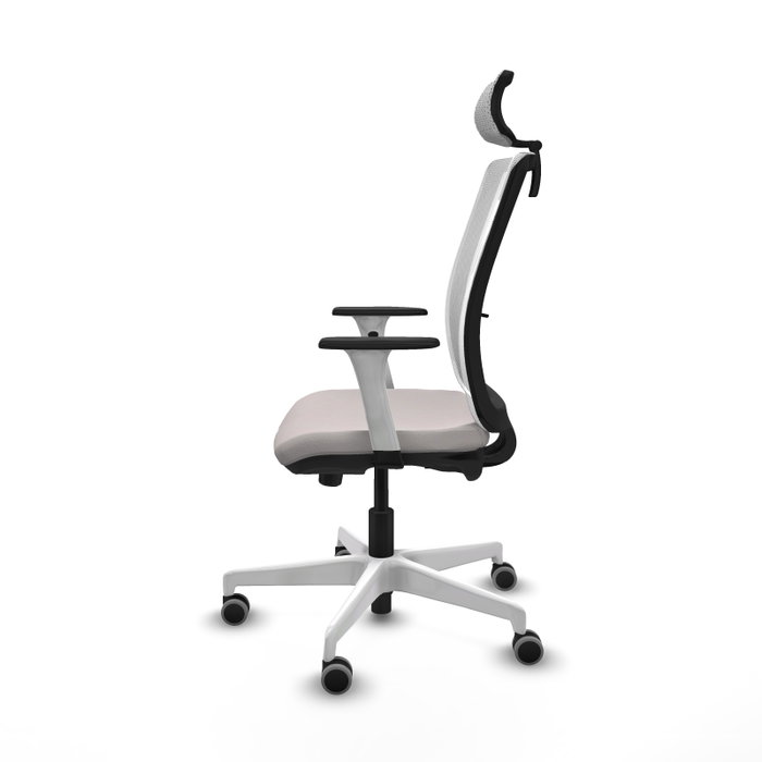 PIQUERAS Y CRESPO Silla de oficina Haches Blanco con mecanismo Sincro/Traslack