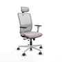 PIQUERAS Y CRESPO Silla de oficina Haches Blanco con mecanismo Sincro/Traslack