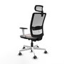 PIQUERAS Y CRESPO Silla de oficina Haches Blanco con mecanismo Sincro/Traslack
