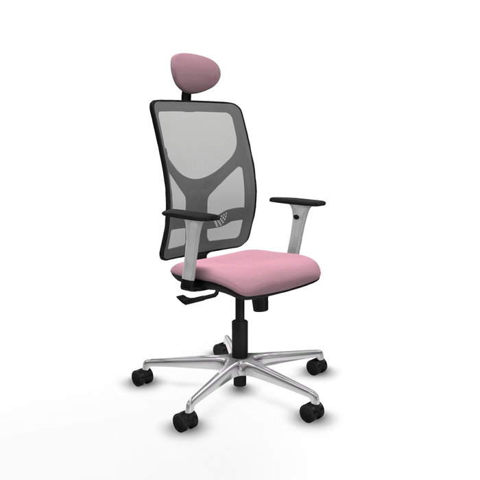 PIQUERAS Y CRESPO Silla de oficina Motilla con Mecanismo Sincro, Rosa y Gris PIQUERAS Y CRESPO Silla de oficina Motilla con Mecanismo Sincro, Rosa y Gris