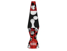 Wondee Lámpara de Lava Retro con Diseño Mickey Mouse de Disney - 36 cm, Aluminio y Cristal, Iluminación Ambiental