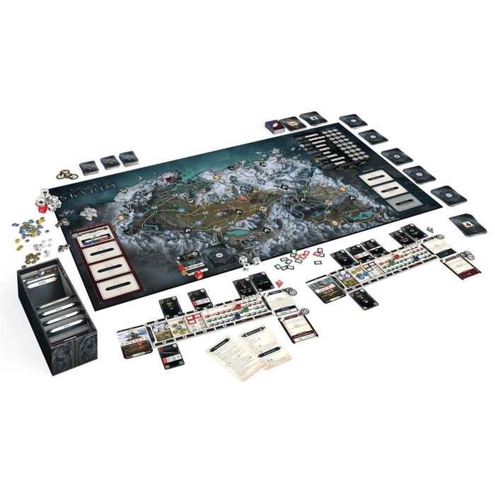 Modiphius - The Elder Scrolls V: Skyrim - El Juego de Aventuras | Juego de Mesa Narrativo Cooperativo | 1-4 Jugadores | Aventuras en Mesa | Edad +14 | Español