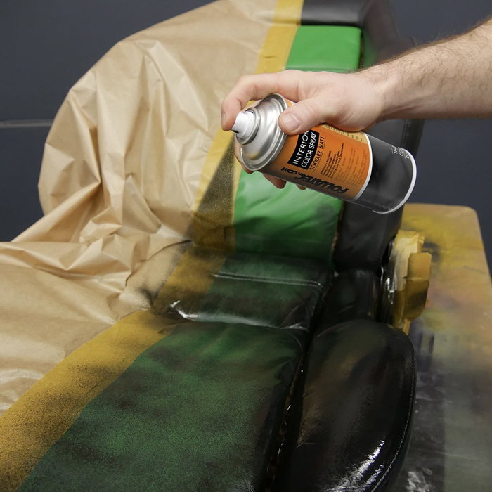 Foliatec FO2009 Spray Color Para Interior Gris Mate 400 ml - Pintura en Aerosol para Plástico, Cuero y Piezas de Vehículo