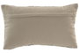 DKD Home Decor Cojin Tradicional India Lino Gris Claro Beige 30 x 50 cm (2 Unidades)