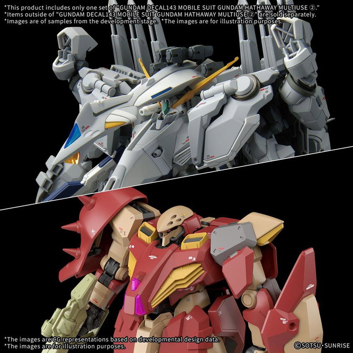 Bandai G-DECAL 143 MS GUNDAM HATHAWAY MU2