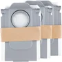 Roborock AAARA26963 - Paquete de 3 Bolsas de Polvo para Aspirador Robot, Compatible con Modelos QREVO y SAROS, Color Blanco