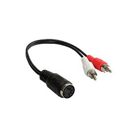 GoodConnections Adaptador de Audio Alcasa AD-2CS5B con 2 x RCA y DIN 5-pin GoodConnections Adaptador de Audio Alcasa AD-2CS5B con 2 x RCA y DIN 5-pin