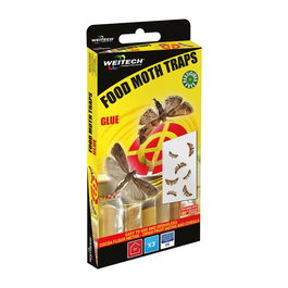 Weitech Trampa para Polillas de Harina, Cacao, Nueces y Cereales, Pack 3 Unidades