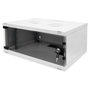 Digitus Gabinete de Pared Rack SOHO 4HE 241x540x400 mm Gris, Estructura Acero, Puerta Frontal de Cristal, Capacidad 60 kg, IP20, Incluye Kit de Montaje
