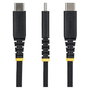 StarTech.com Cable de Carga Rápida USB-A a USB-C de 15cm, 15W 3A, Negro