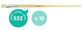 Milan Pincel de Cerda Plano Nº 10 Serie 522 Mango Largo