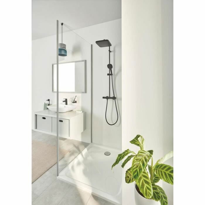 Columna de Ducha Grohe Vitalio Comfort Negro ABS 11 X 114 X 37 CM Columna de Ducha Grohe Vitalio Comfort Negro ABS 11 X 114 X 37 CM
