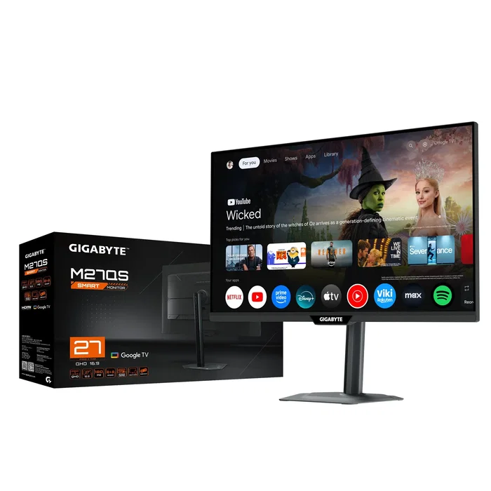 Gigabyte M27QS Monitor Gaming 27 pulgadas QHD 180Hz