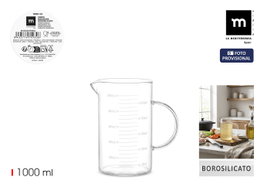 La Mediterranea Jarra Medidora de Borosilicato 1000ml