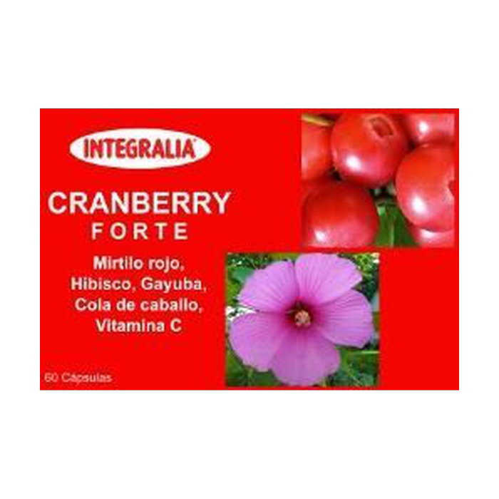 Integralia Cranberry Forte 60 cápsulas - Suplemento con vitamina C, minerales y antioxidantes Integralia Cranberry Forte 60 cápsulas - Suplemento con vitamina C, minerales y antioxidantes