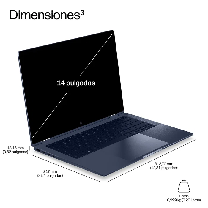 HP EliteBook X G2i 14AI U7-356H 32GB 1TB W11P Azul HP EliteBook X G2i 14AI U7-356H 32GB 1TB W11P Azul