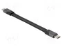 DeLOCK Cable plano USB Type-C a USB Type-C 40 Gbps 100 W 15 cm 80099