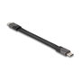 DeLOCK Cable plano USB Type-C a USB Type-C 40 Gbps 100 W 15 cm 80099