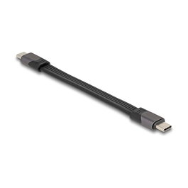 DeLOCK Cable USB4 Gen 3x2 USB-C a USB-C 40 Gbps 15 cm PD 3.0 100W E-Marker Cable Plano FPC Thunderbolt 3