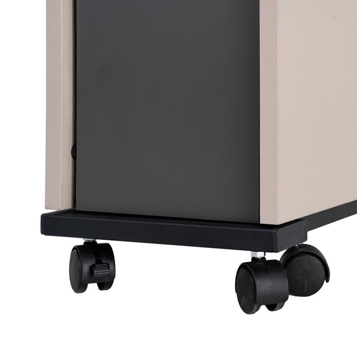 Mesa Plegable Plegable Negro-Crema 148 X 71 X 74 cm