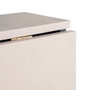 Mesa Plegable Plegable Negro-Crema 148 X 71 X 74 cm