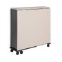 Mesa Plegable Plegable Negro-Crema 148 X 71 X 74 cm