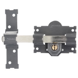 Wolfpack LINEA PROFESIONAL Cerrojo b-4 con llave a ambos lados y pasador de acero de 183 mm