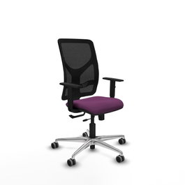 PIQUERAS Y CRESPO Silla de oficina Motilla Sincro/Traslack Morado y Negro