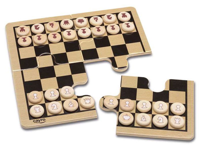 Cayro Juego Ajedrez de Madera en Caja de Metal 12x19,5x5cm Cayro Juego Ajedrez de Madera en Caja de Metal 12x19,5x5cm