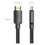 Vention ALLBF Cable HDMI 2.0 4K a 60Hz Macho-Macho, 1m Negro, trenzado algodón, para PS5/4, Switch, TV y Monitores