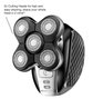 Remington Ultimate Series RX5 XR1500 Afeitadora de Cabeza con 5 Cabezales, Negro/Cromado