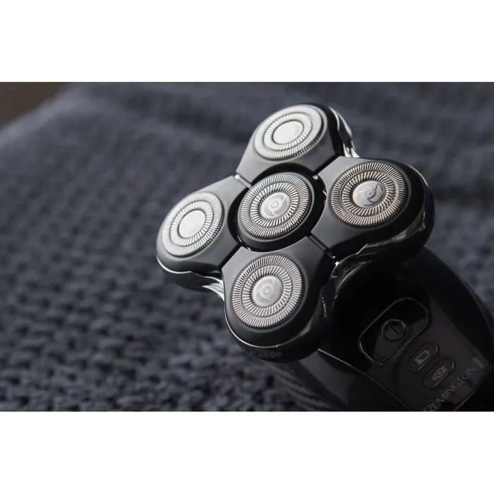 Remington Ultimate Series RX5 XR1500 Afeitadora de Cabeza con 5 Cabezales, Negro/Cromado