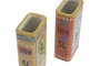 DKD Home Decor Jarron Mediterraneo Amarillo Naranja 5 x 15 x 7 cm (6 Unidades)
